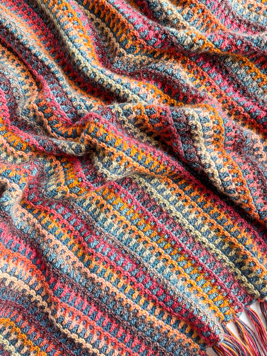 Unique Textured Woven Blanket Crochet Pattern