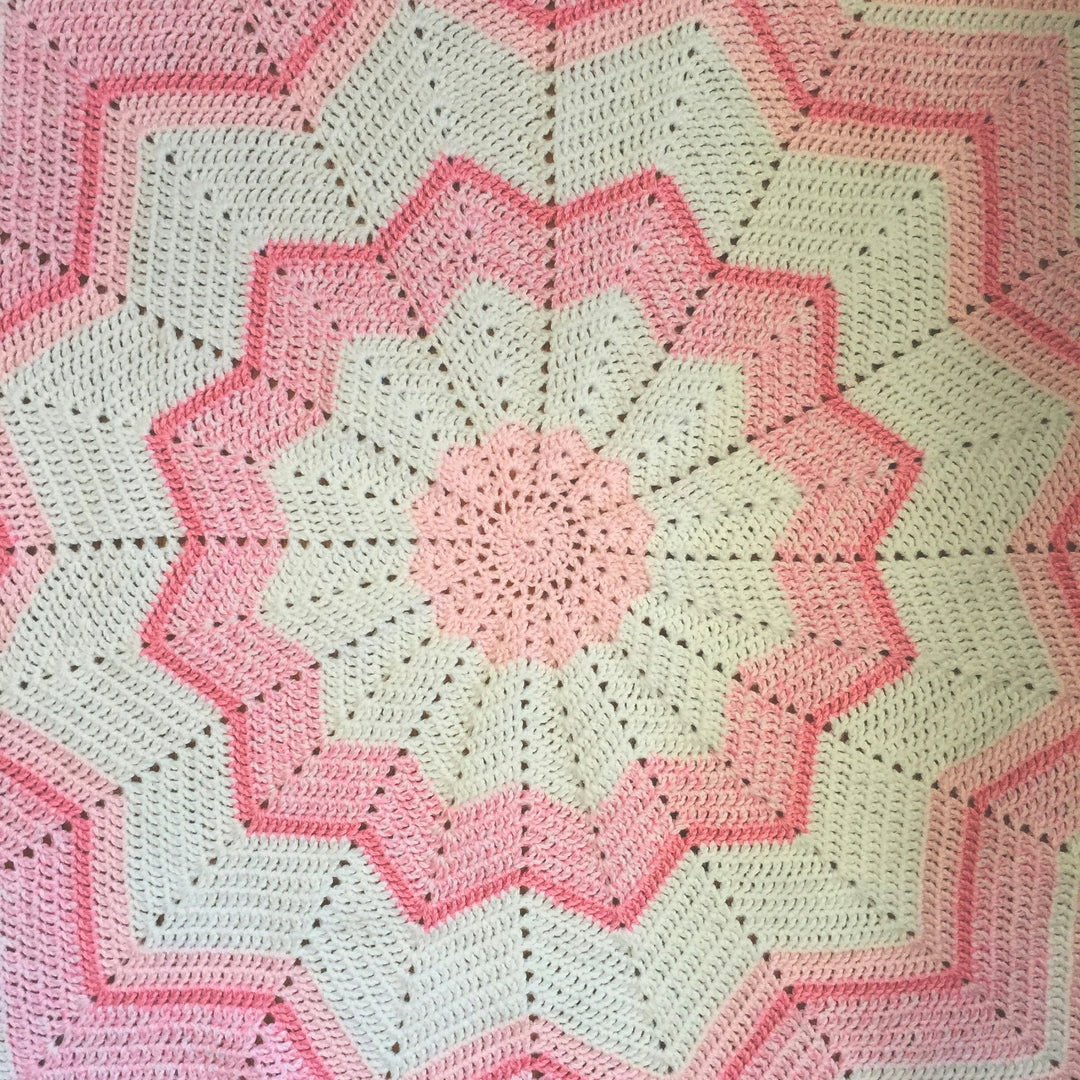 Quick Star Baby Blanket Crochet Pattern