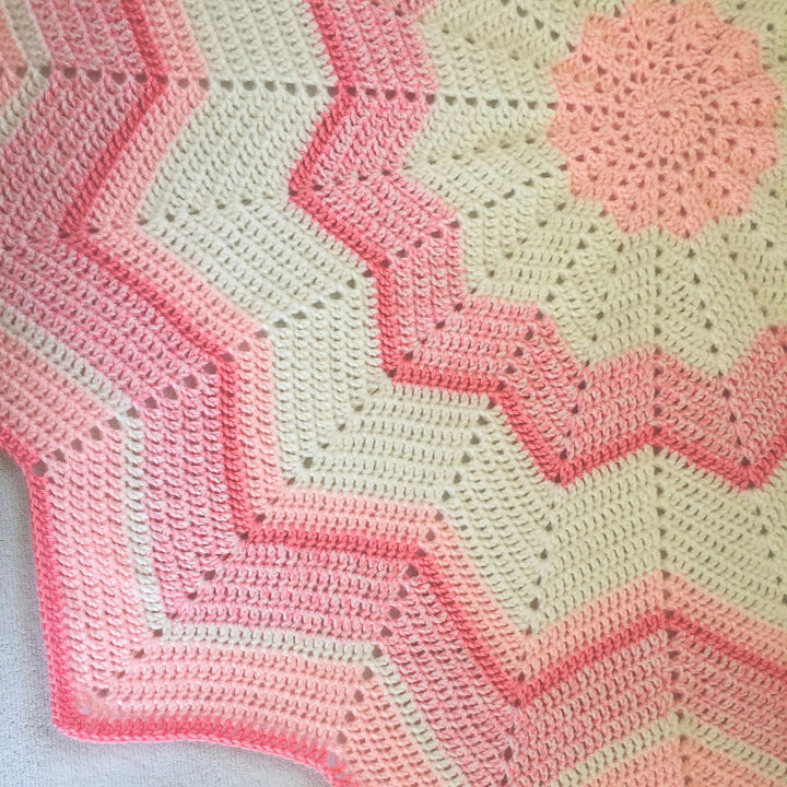 Quick Star Baby Blanket Crochet Pattern