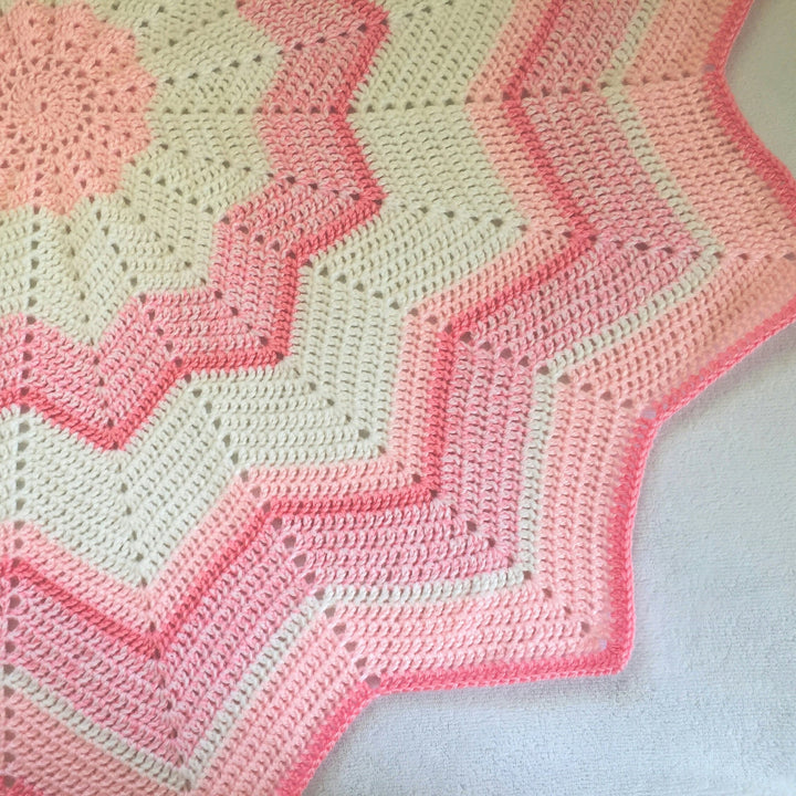 Quick Star Baby Blanket Crochet Pattern