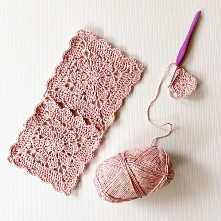 Adaptable Flower Square Blanket Crochet Pattern