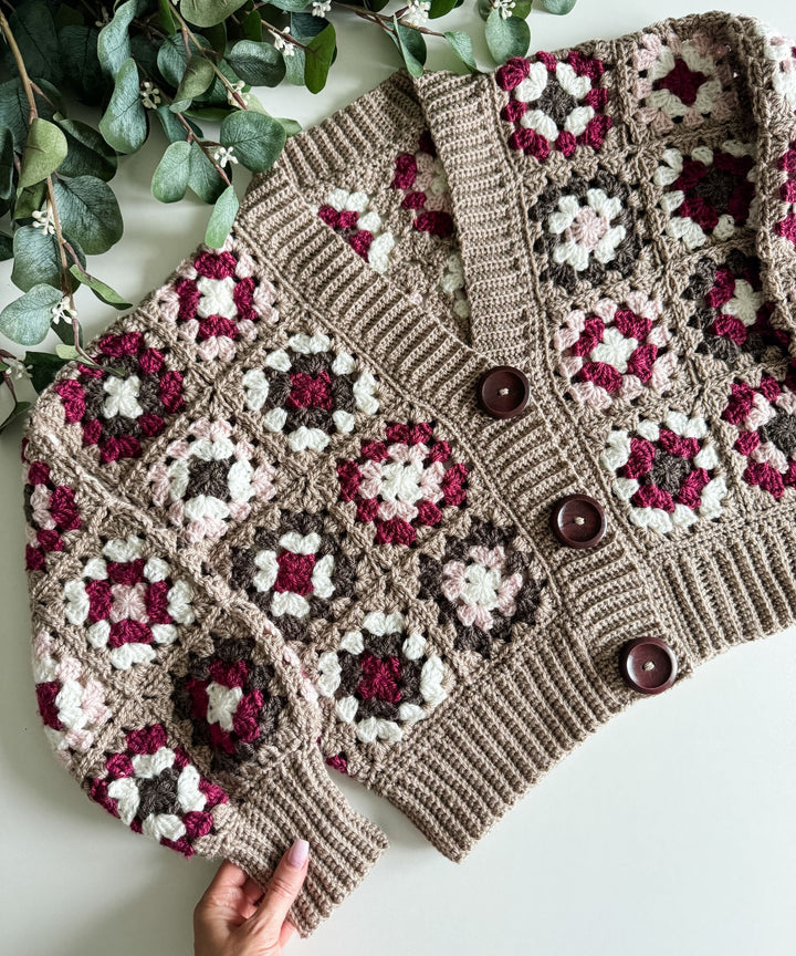 Blake Granny Square Cardigan Crochet Pattern
