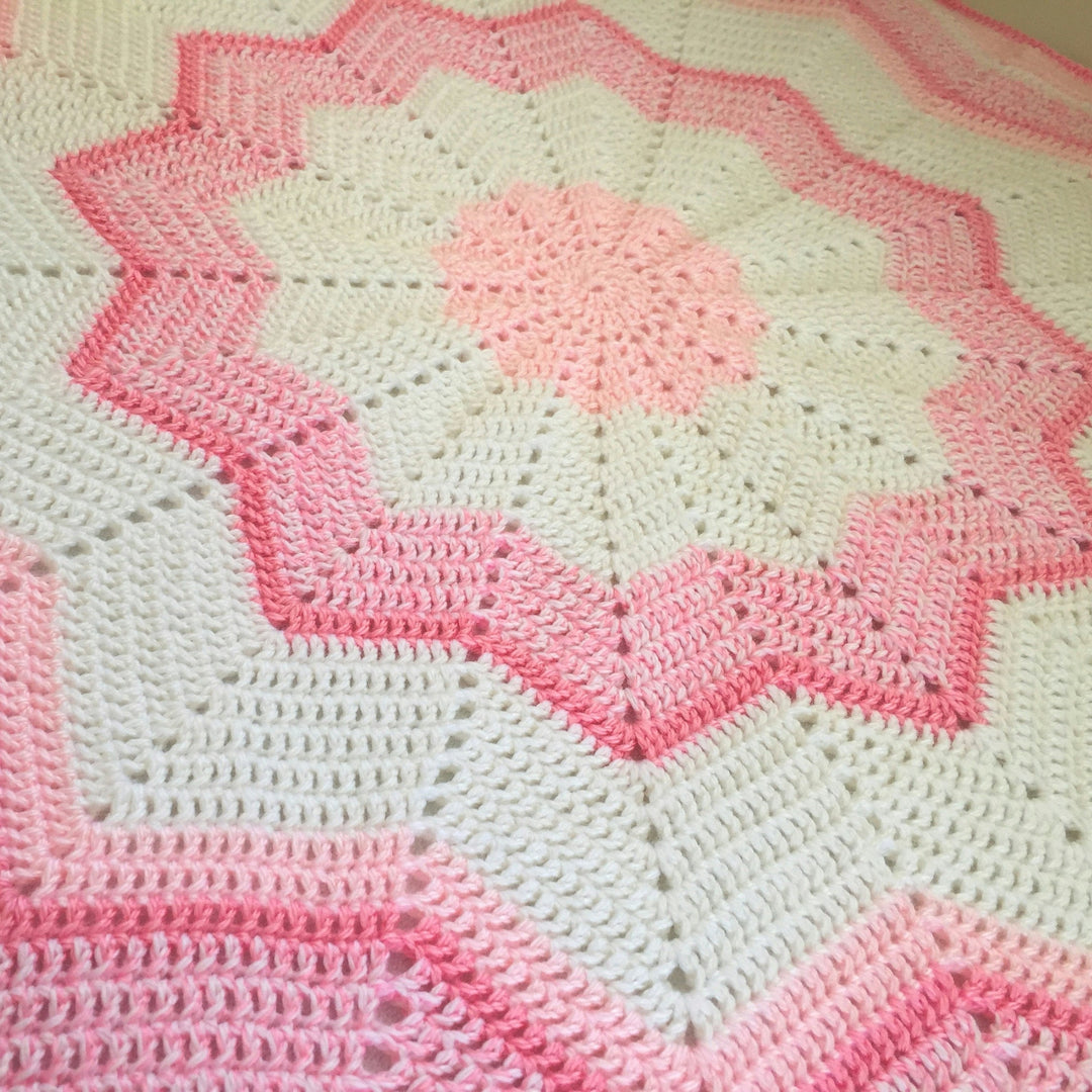 Quick Star Baby Blanket Crochet Pattern