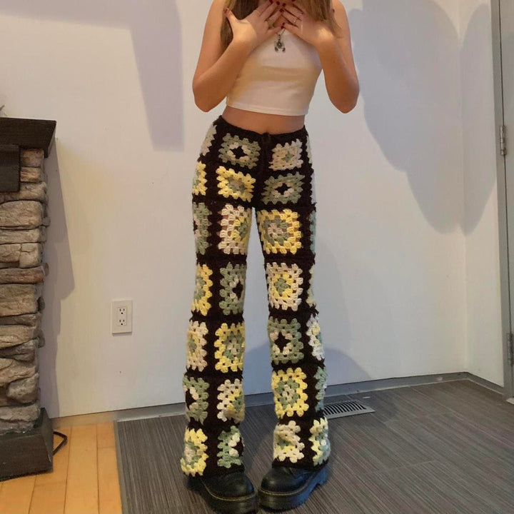 Boho Granny Square Pants Crochet Pattern For Beginners