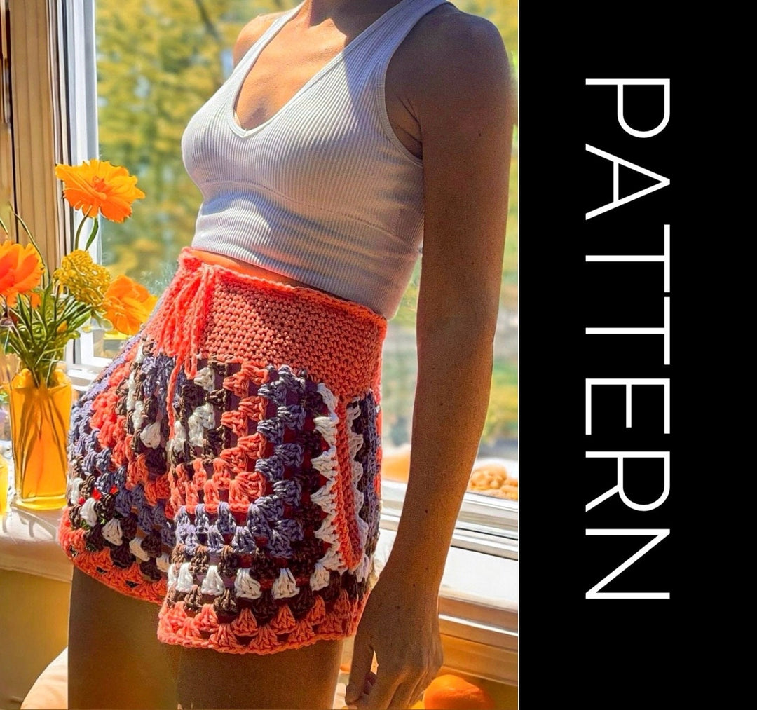 Taylor Swift Inspired Granny Square Shorts Crochet Pattern
