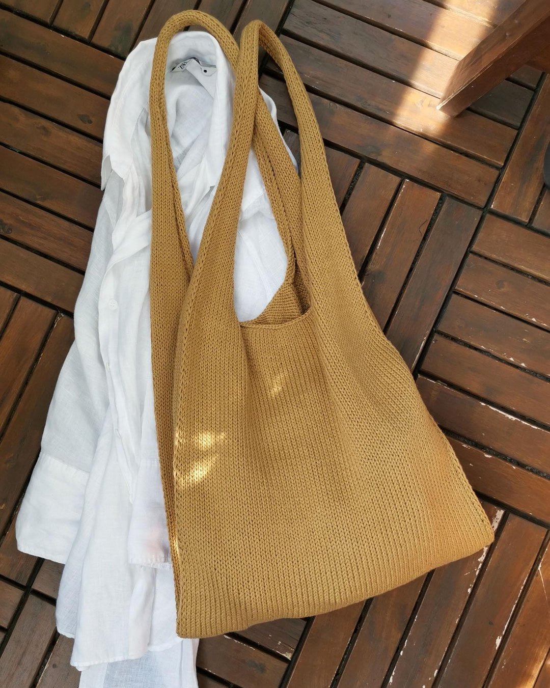 Everyday Casual Tote Bag Knitting Pattern