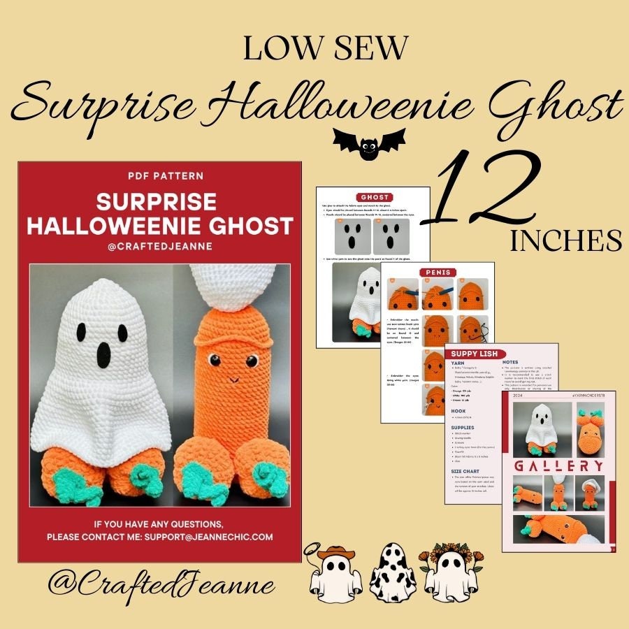 Halloweenie Ghost Crochet Pattern