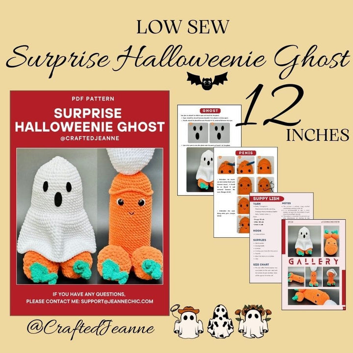Halloweenie Ghost Crochet Pattern
