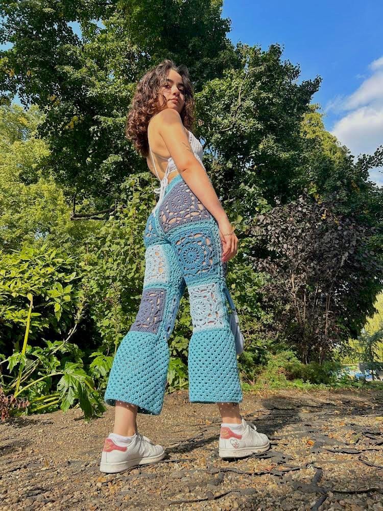 Made To Measure Lace Bell Bottom Pants Crochet Pattern