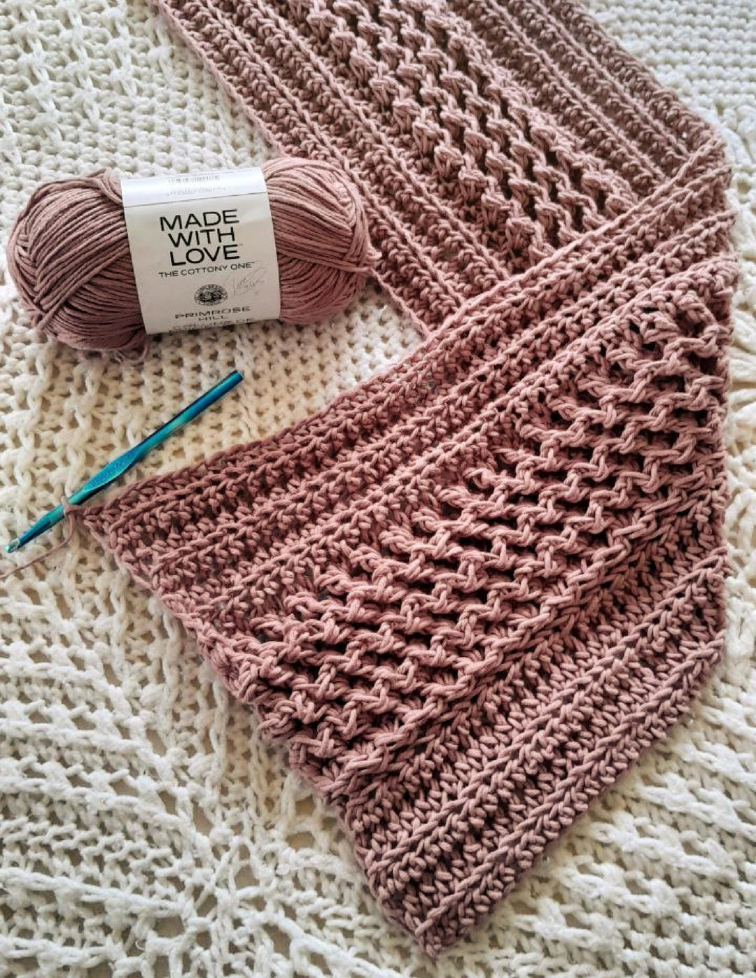 2 In 1 Reversible Waffle Blanket Crochet Pattern