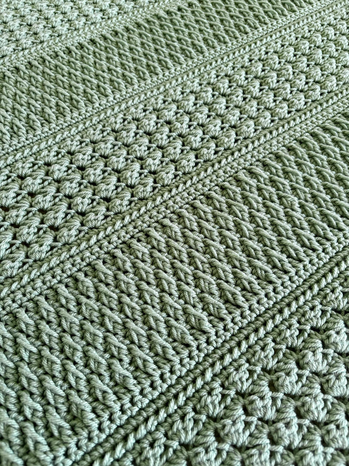 Field And Forest Textured Blanket Crochet Pattern