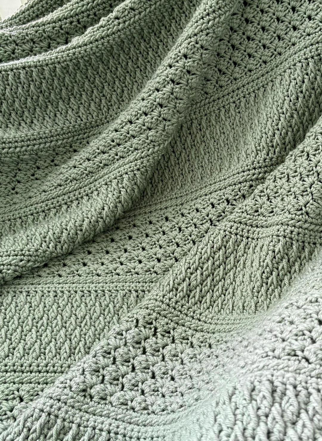 Field And Forest Textured Blanket Crochet Pattern