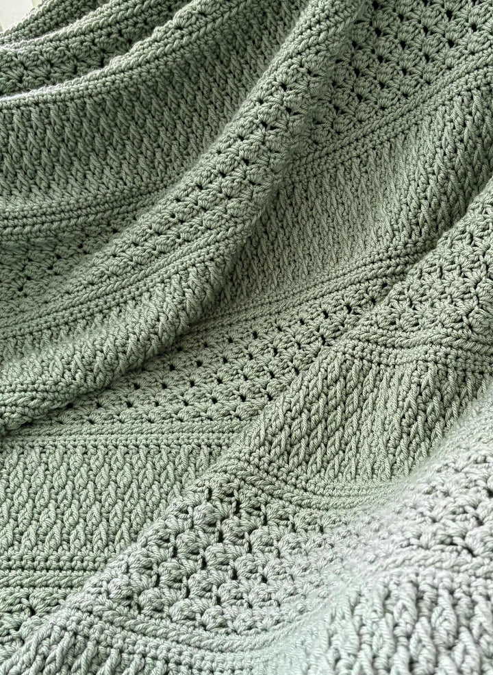 Field And Forest Textured Blanket Crochet Pattern