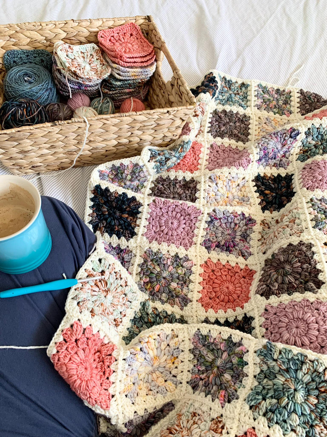 Modern Hygge Burst Blanket Crochet Pattern