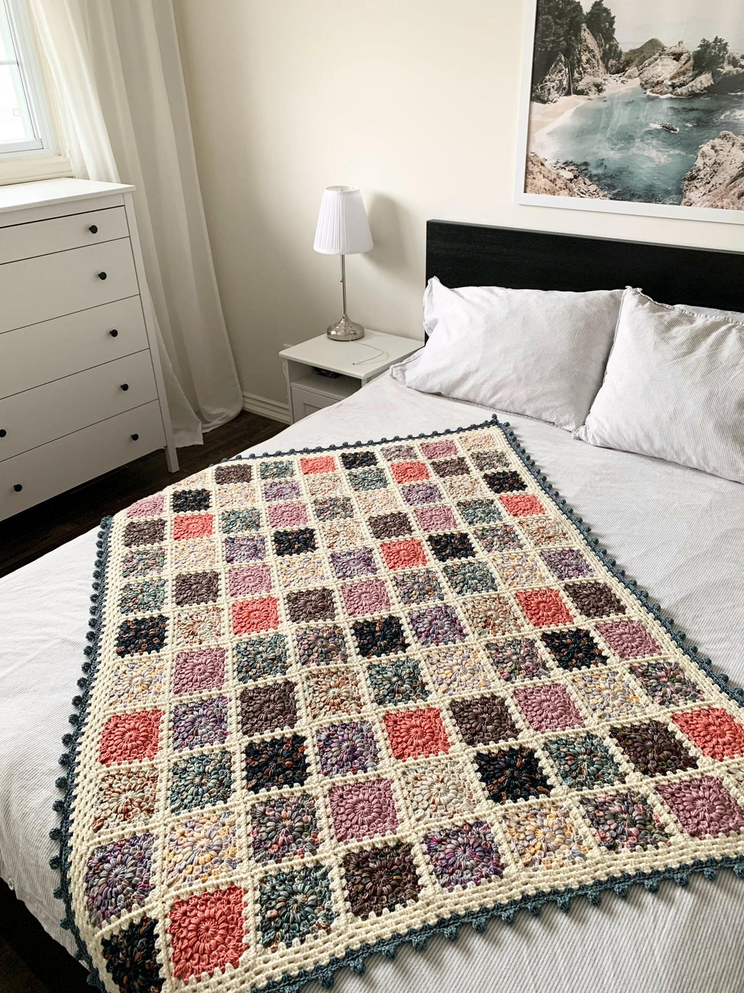 Modern Hygge Burst Blanket Crochet Pattern