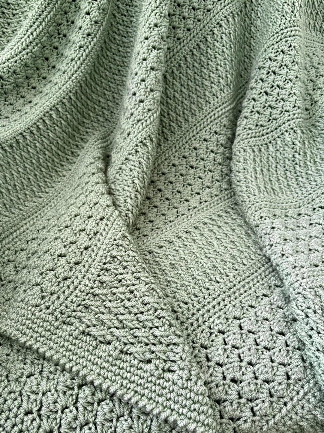 Field And Forest Textured Blanket Crochet Pattern