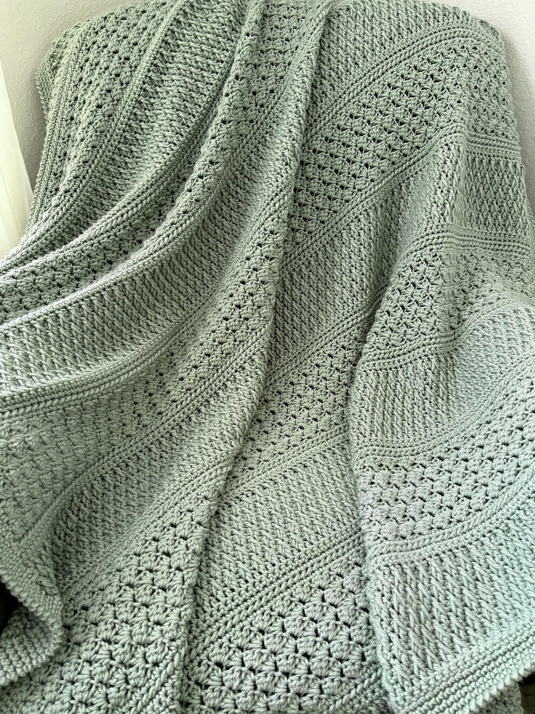 Field And Forest Textured Blanket Crochet Pattern
