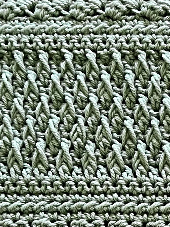 Field And Forest Textured Blanket Crochet Pattern