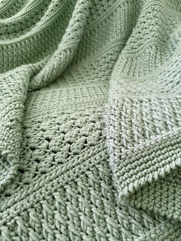 Field And Forest Textured Blanket Crochet Pattern