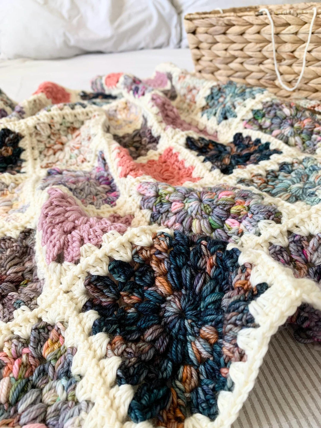 Modern Hygge Burst Blanket Crochet Pattern