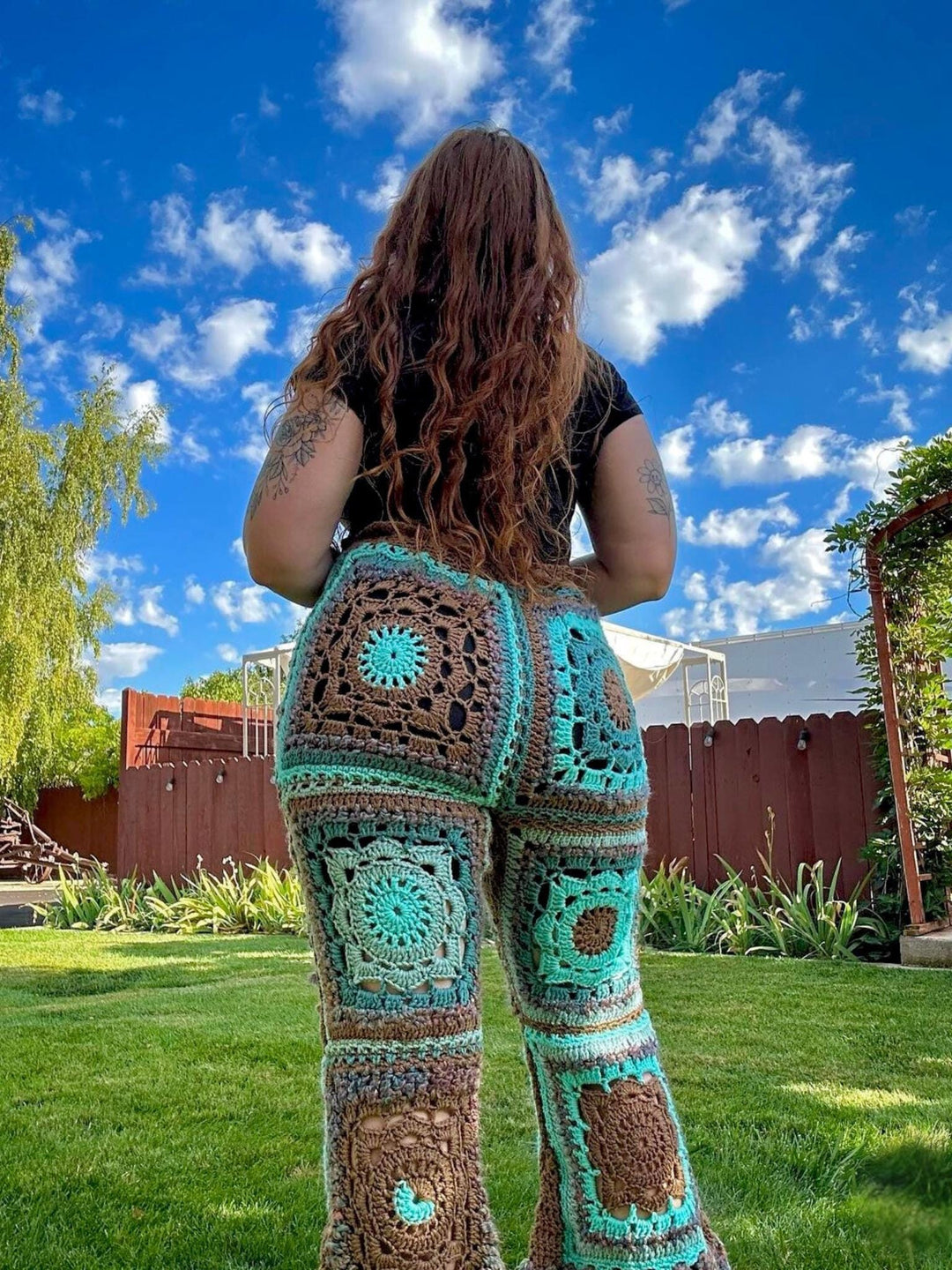 Made To Measure Lace Bell Bottom Pants Crochet Pattern
