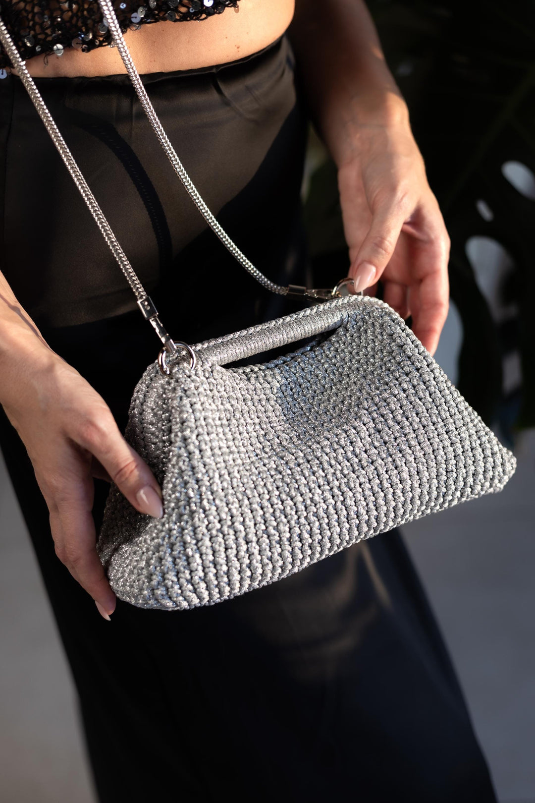 Elegant Sparkle Clutch Bag Crochet Pattern