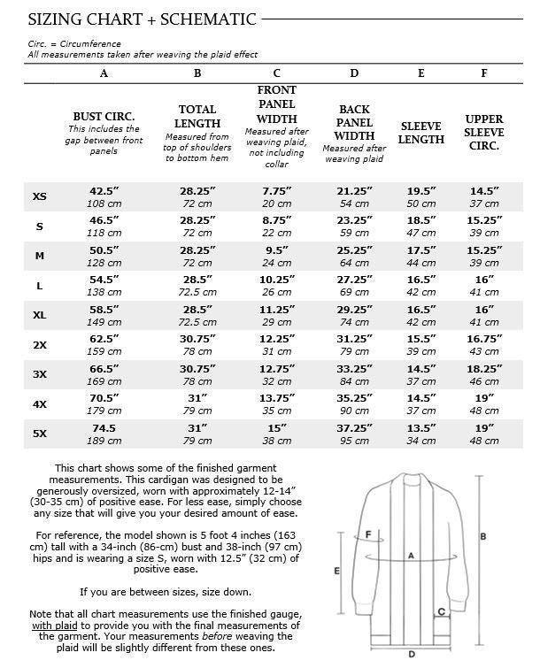 Cozy Plaid Cardigan Crochet Pattern