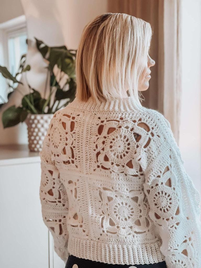 Teresa Granny Square Cardigan Crochet Pattern