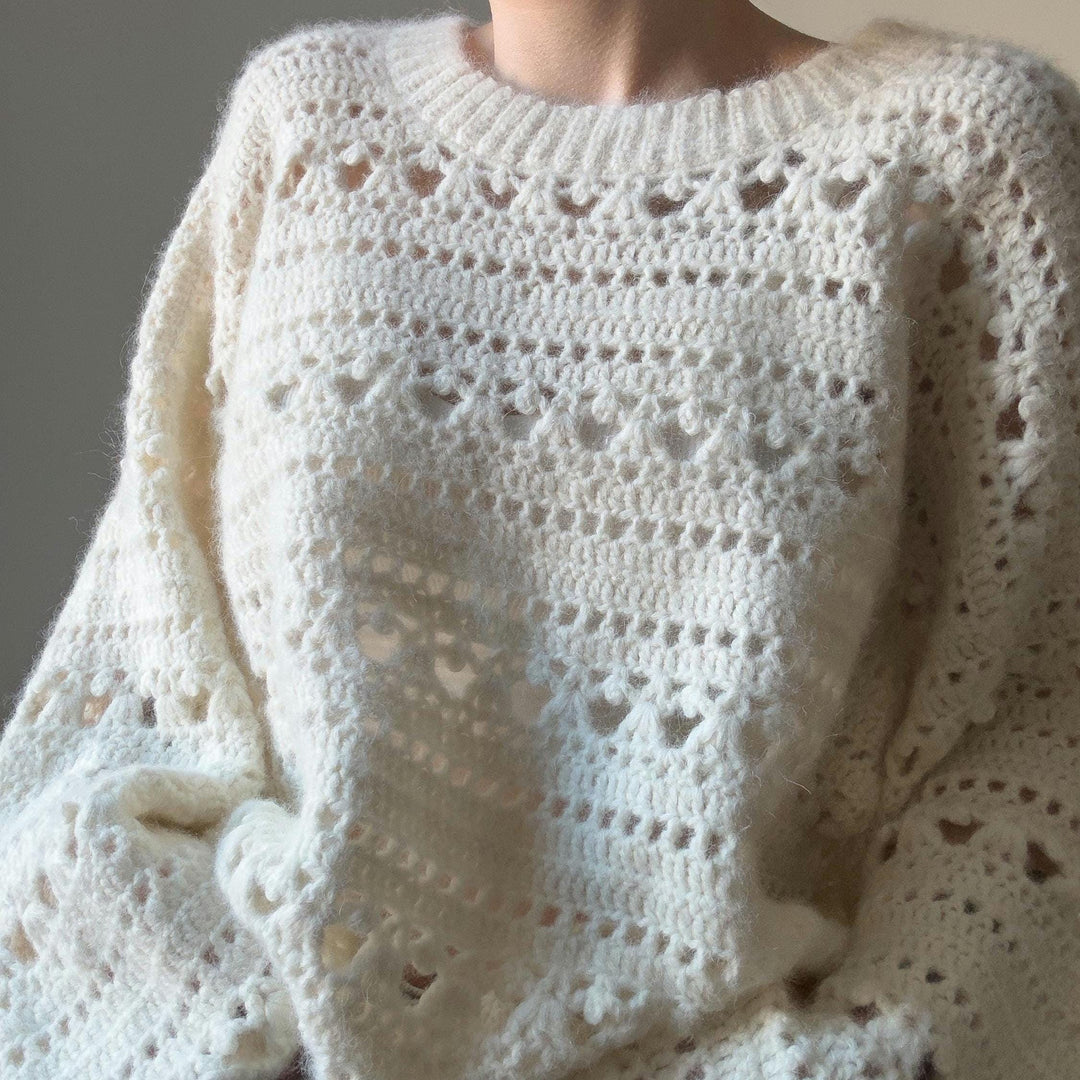 Rosemarie Lacy Oversized Sweater Crochet Pattern
