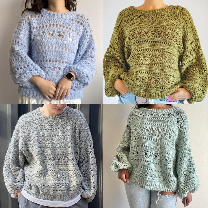 Rosemarie Lacy Oversized Sweater Crochet Pattern