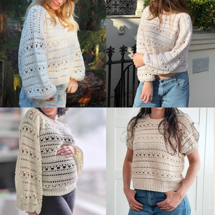 Rosemarie Lacy Oversized Sweater Crochet Pattern