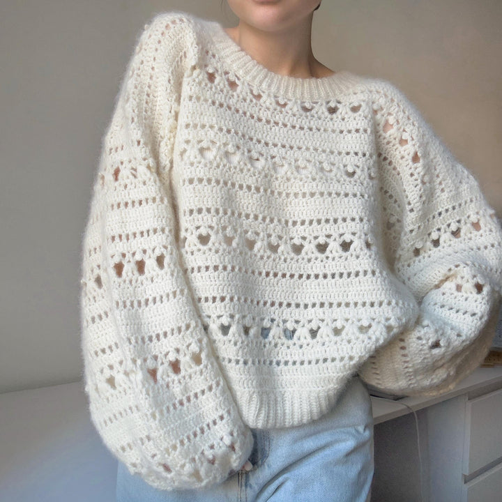 Rosemarie Lacy Oversized Sweater Crochet Pattern