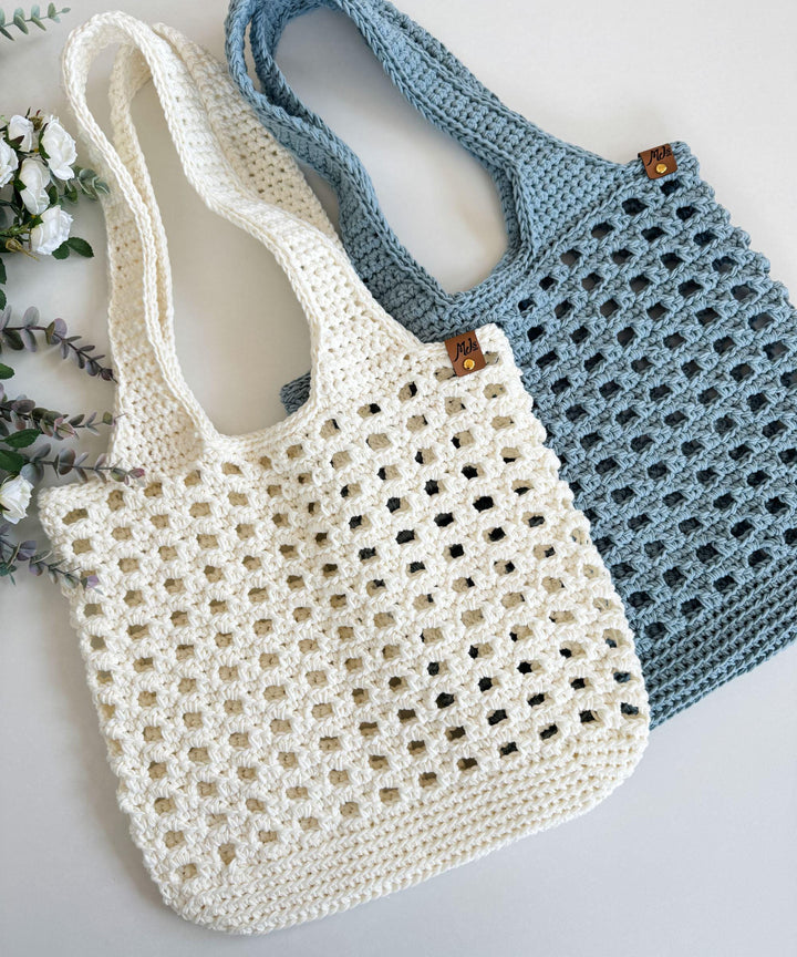Peek-A-Boo Mesh Market Bag Crochet Pattern