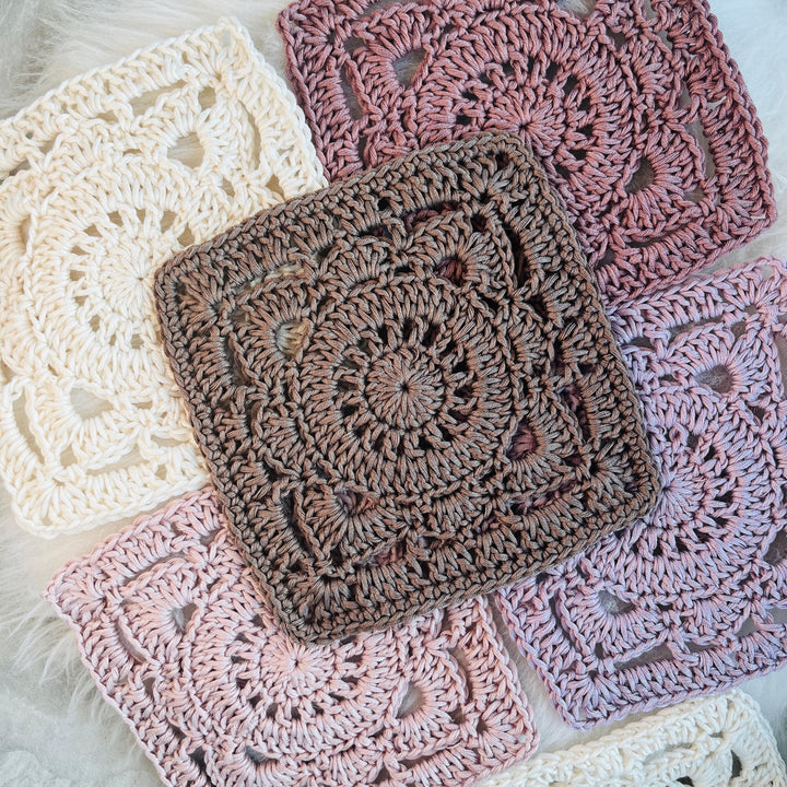 Willow Flower Granny Square Crochet Pattern