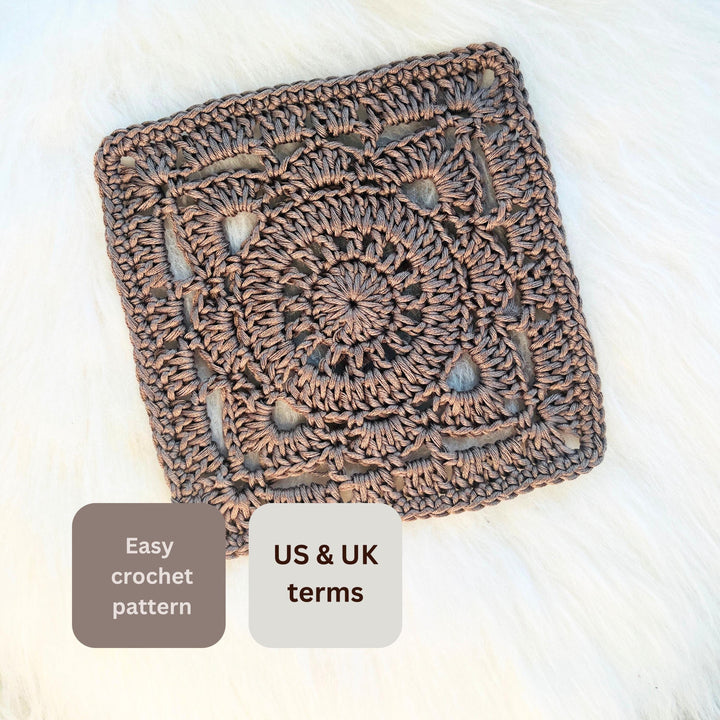 Willow Flower Granny Square Crochet Pattern