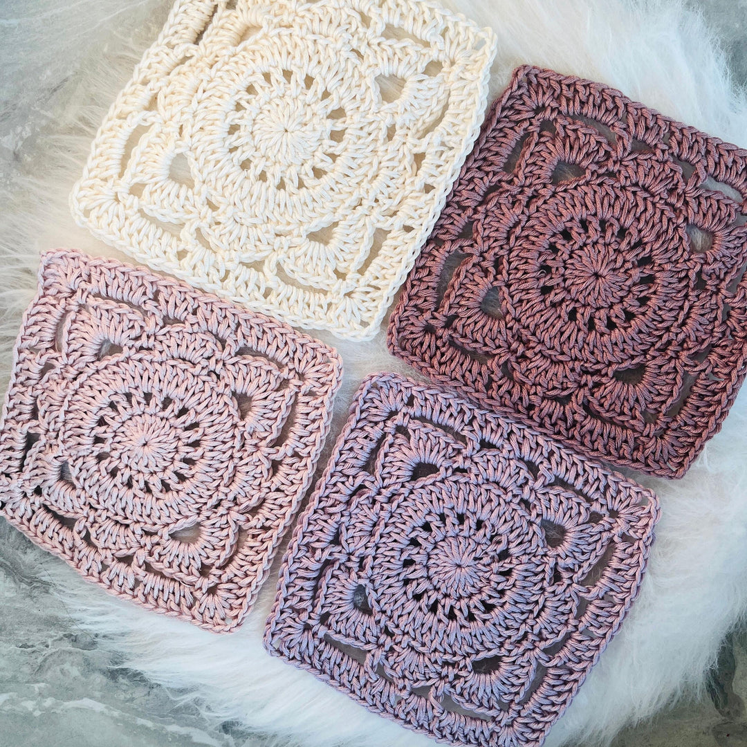 Willow Flower Granny Square Crochet Pattern
