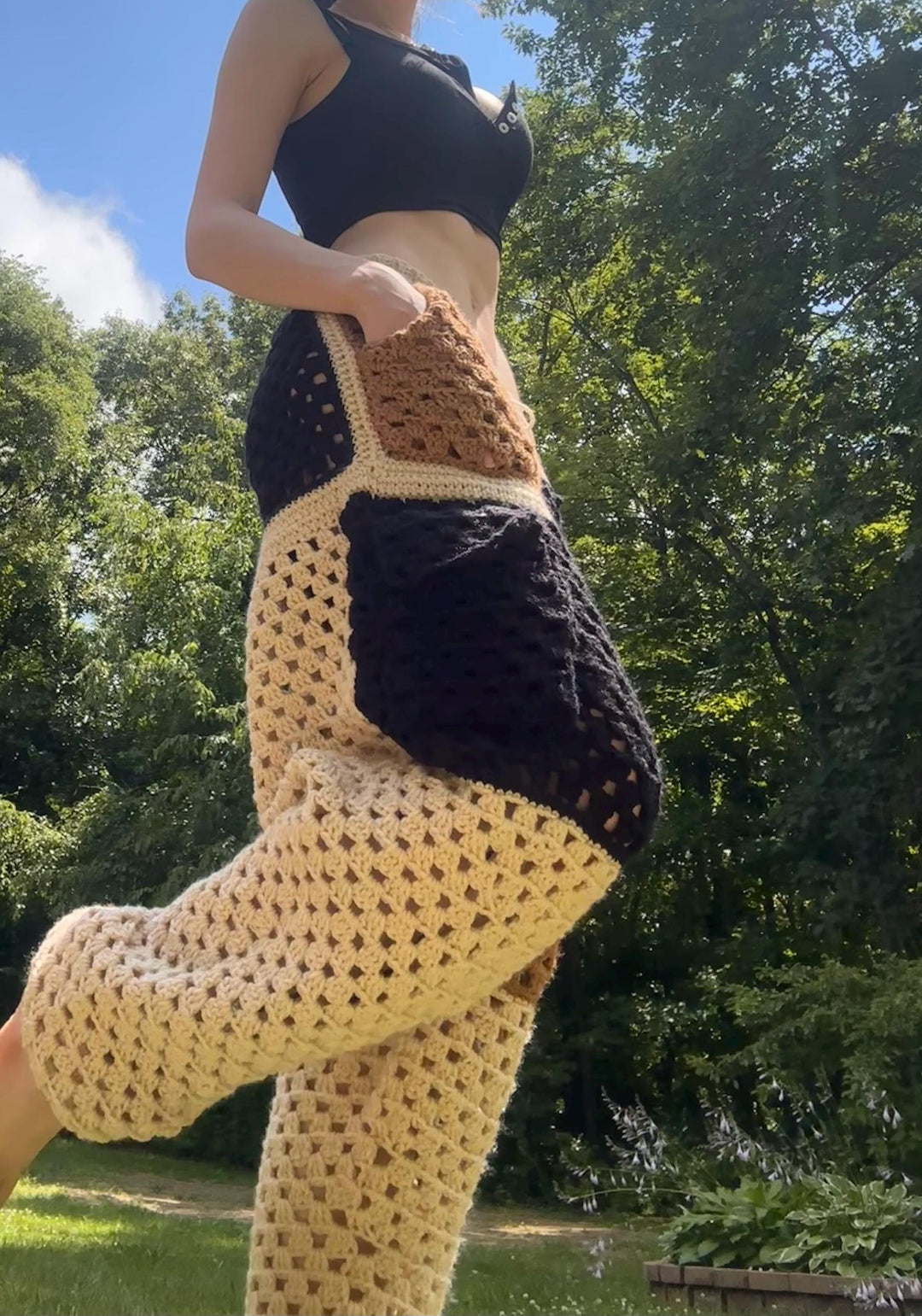 Cozy Cargo Sweatpants Crochet Pattern Sizes S to XXXL