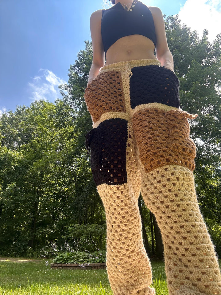 Cozy Cargo Sweatpants Crochet Pattern Sizes S to XXXL
