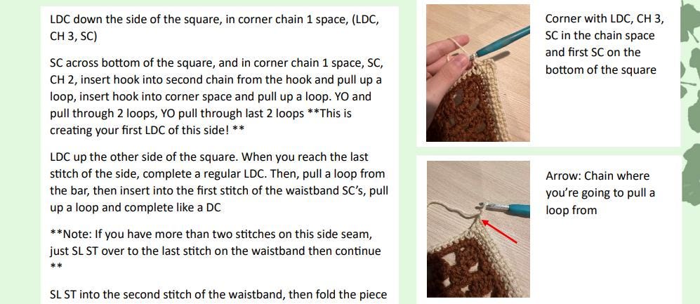 Cozy Cargo Sweatpants Crochet Pattern Sizes S to XXXL