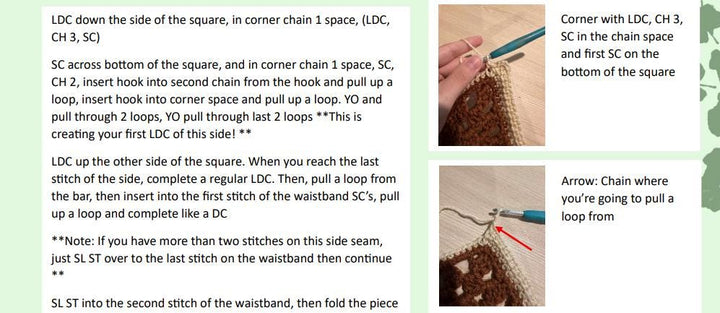 Cozy Cargo Sweatpants Crochet Pattern Sizes S to XXXL