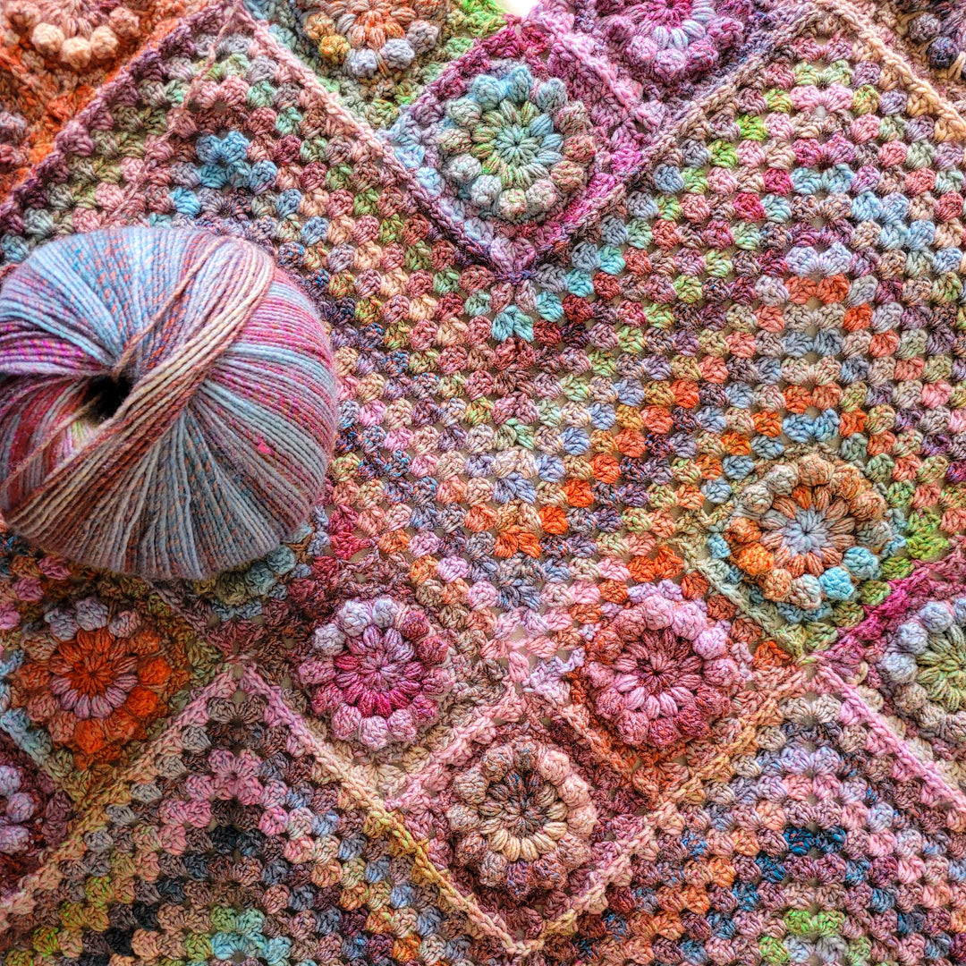 Monet Inspired Garden Blanket Crochet Pattern