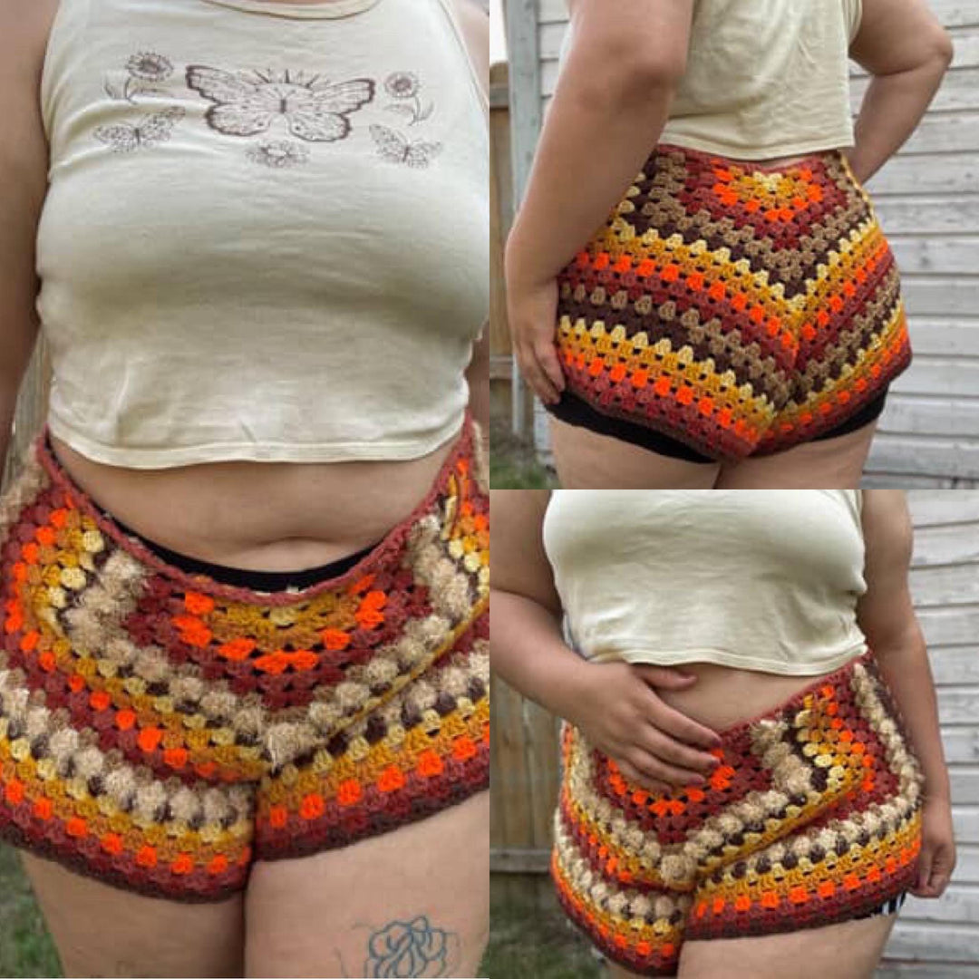 Beginner Friendly Granny Square Shorts Crochet Pattern