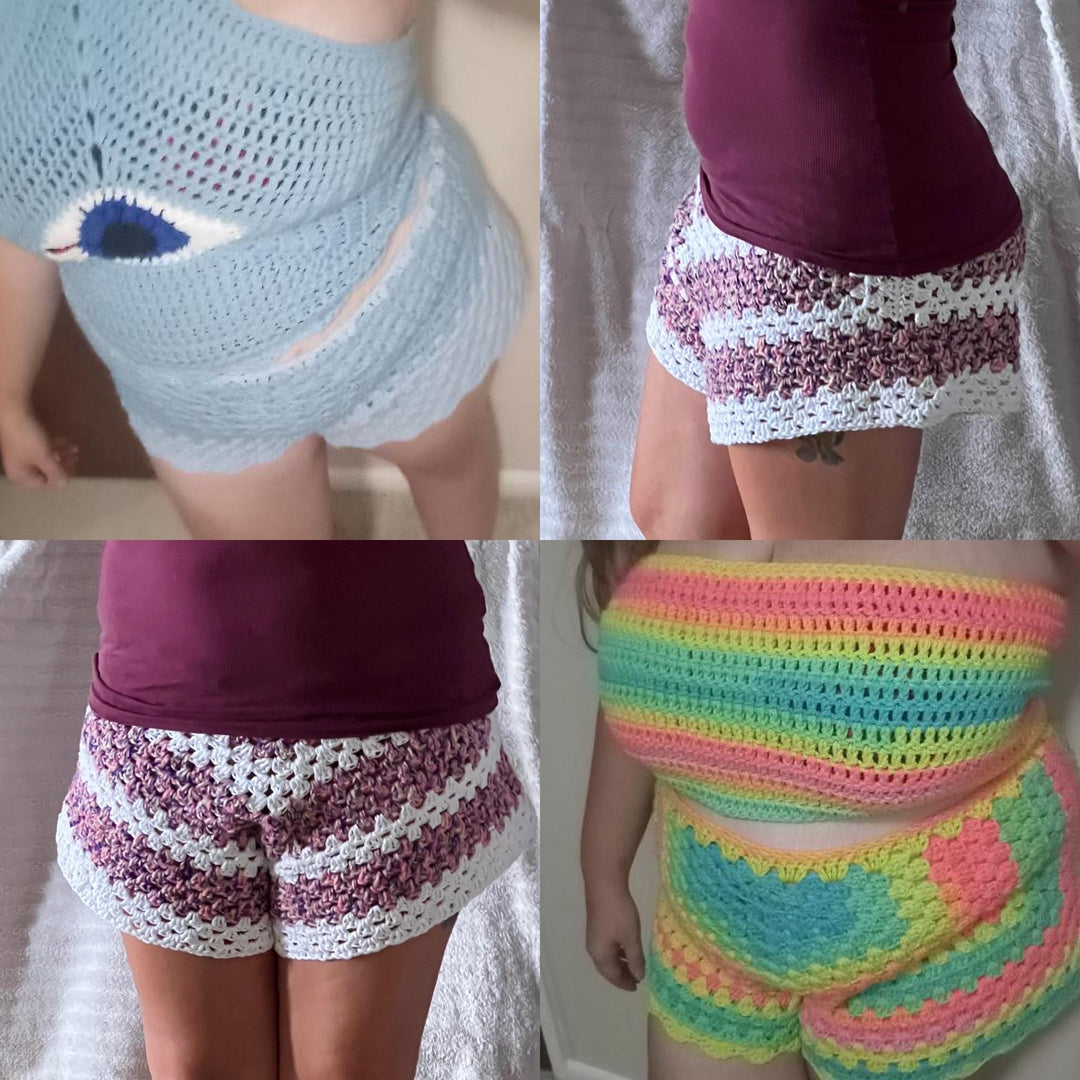 Beginner Friendly Granny Square Shorts Crochet Pattern