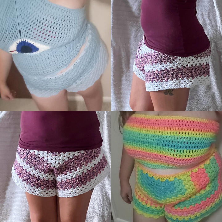 Beginner Friendly Granny Square Shorts Crochet Pattern