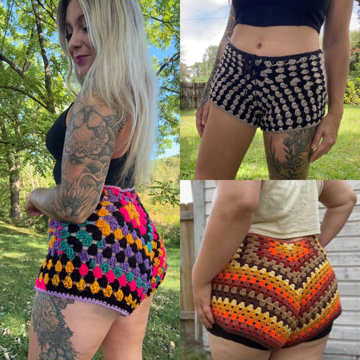 Beginner Friendly Granny Square Shorts Crochet Pattern