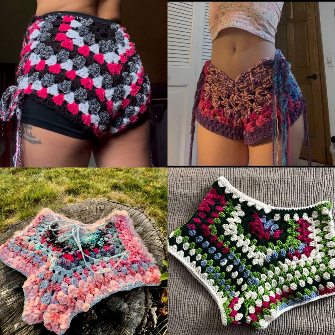 Beginner Friendly Granny Square Shorts Crochet Pattern