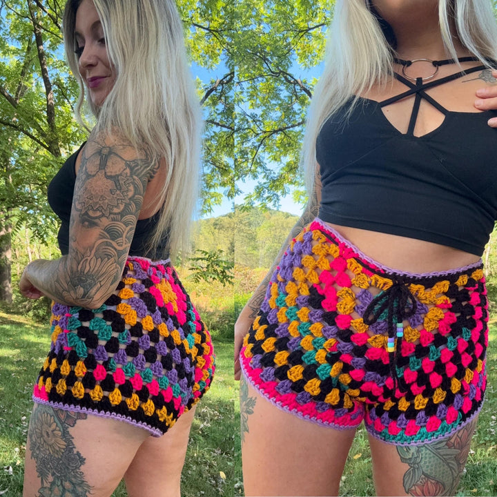 Beginner Friendly Granny Square Shorts Crochet Pattern
