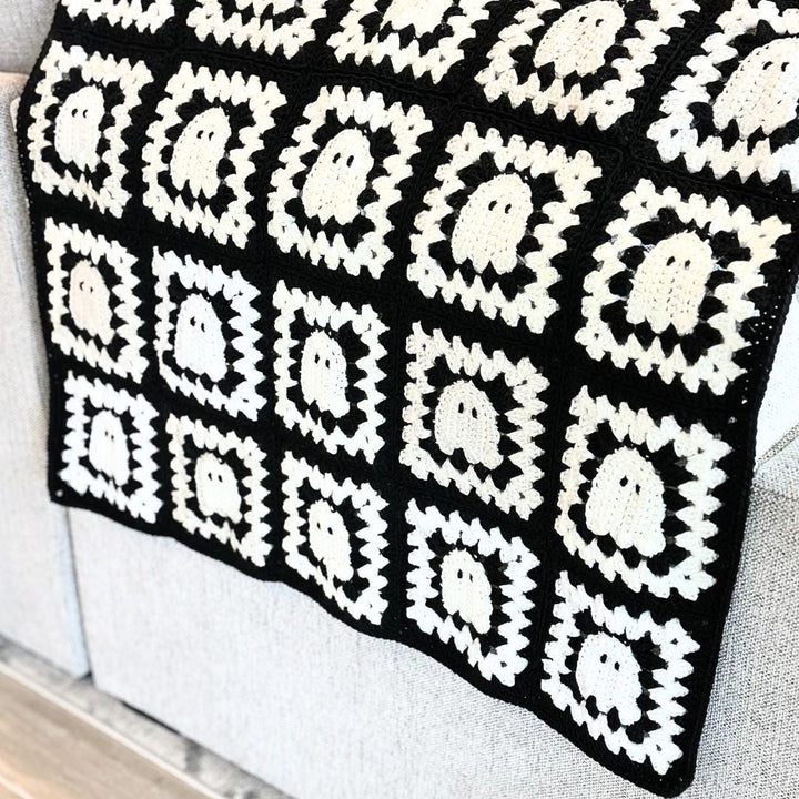 Ghost Granny Square Blanket Pattern