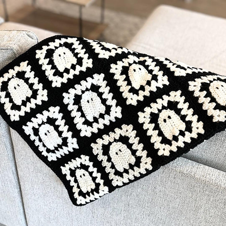 Ghost Granny Square Blanket Pattern