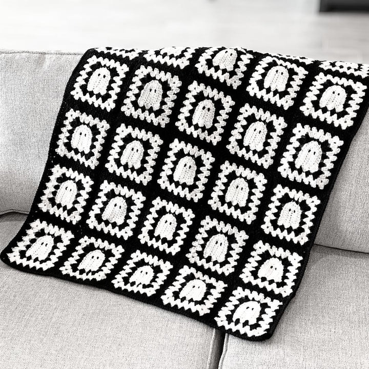 Ghost Granny Square Blanket Pattern